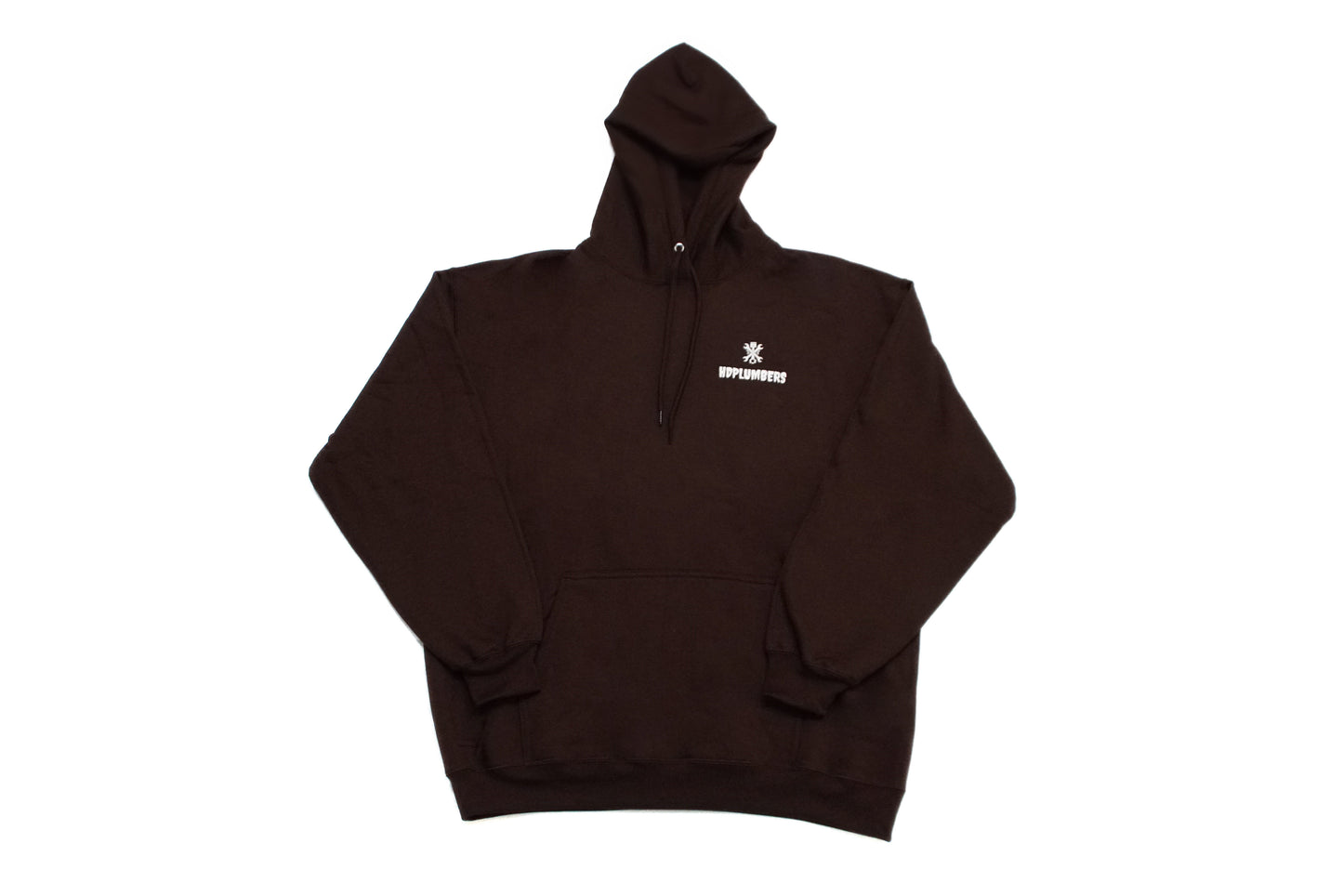 HDPLUMBERS Hoodie Brown/white