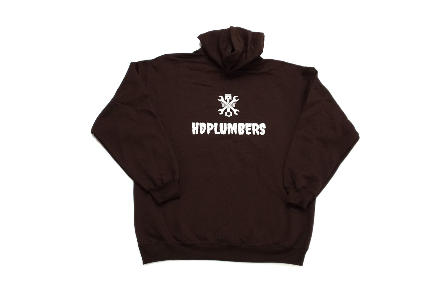 HDPLUMBERS Hoodie Brown/white